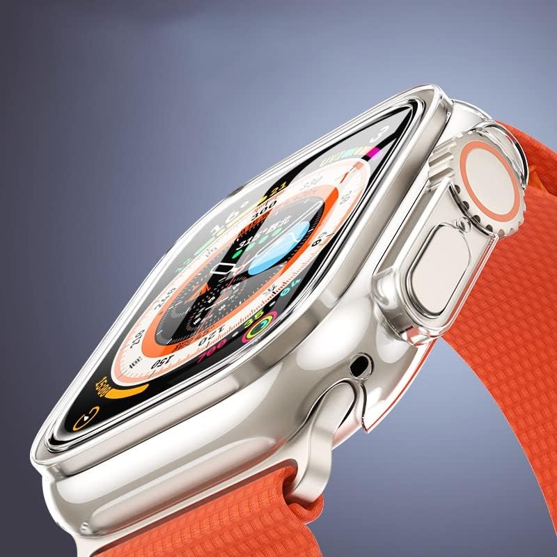 SDUTIO זכוכית+כיסוי למארז Apple Watch 49 ממ פגוש מחוסם