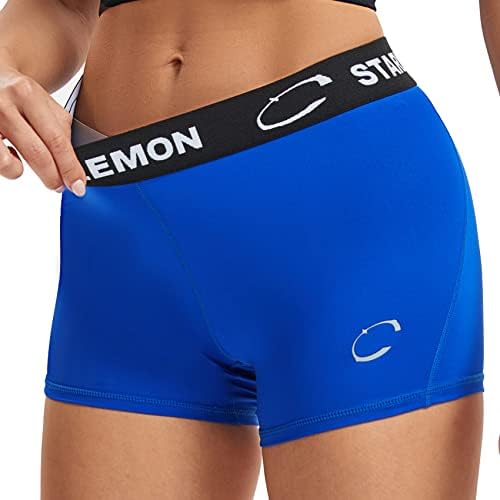 מכנסי כדורעף של StarLemon לנשים מכנסי כדורעף 3 /7 סטרץ 'אימון מכנסיים קצרים לנשים
