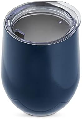 True Sip & Go Stemless Nawy Nawy Blue Cumblers, 12oz