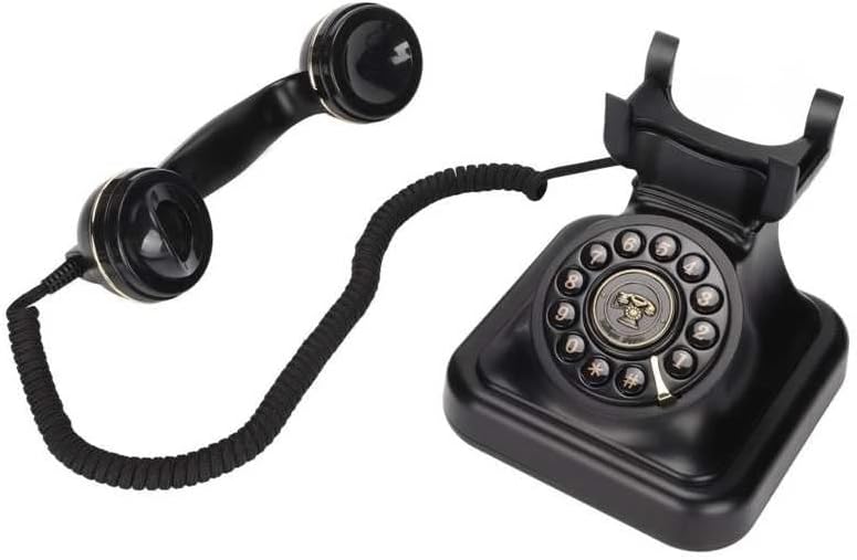 ZSEDP רטרו טלפון טלפון אירופאי בסגנון ישן טלפון חוטי טלפון חוטי טלפון קבוע לקישוט מלונות משרד ביתי