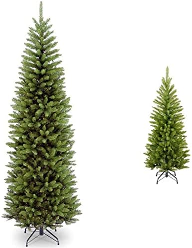 חברת העץ הלאומית העץ המלאכותי רזה ועץ חג המולד, ירוק, אשוח קינגסווד, כולל מעמד, 7.5 רגל