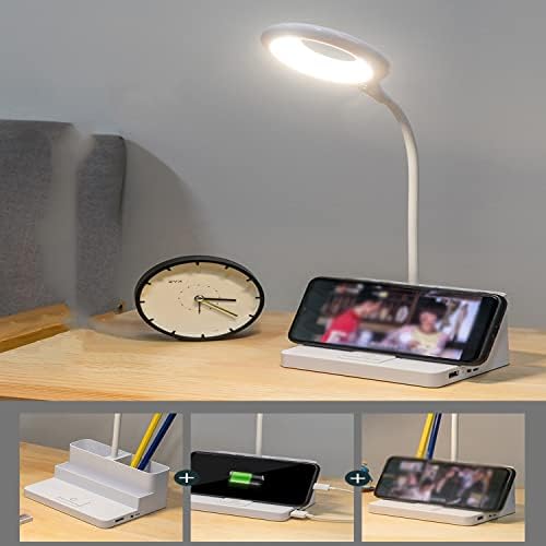 LED LED LED עם מחזיק עט זוג USB נטען סוללה המופעלת על ידי סוללה לעומק מנורה מגע בקרת עיניים אכפת 3 מצבי