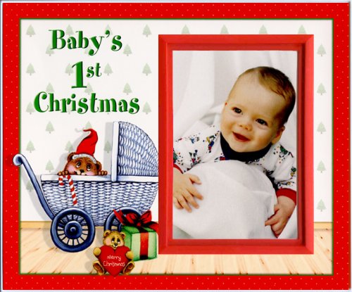 שלך במפורש! ביטוי תמונות מתנת מסגרת חג המולד הראשונה של התינוק