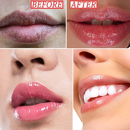 פוסאנג לחות מתפיחה שפתיים שמן גלוס שקוף צפירה שפתיים שמן כהה שפתון לטיפול שפתיים & מגבר; יבש סדוק שפות