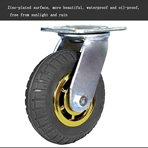 גלגלים של ניאנקסין 2 יחידות גלגלים כבדים גלגלים 6 גלגלים גומי 4 5 8 ריהוט גלגל אילם עגלה משטח שטוח גלגלים