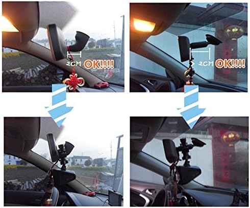 ISADDLE CH214 מכונית אחורית ראייה מראה מחזיק הרכבה על אופניים מחזיק הרכבה על GPS במכונית מקף מכונית DVR