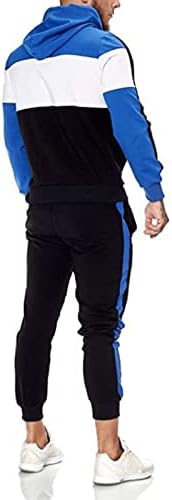 Mentracksuit טלאי שרוול ארוך ספורט מערכות מכנסיים חליפה גוד לגברים שחור