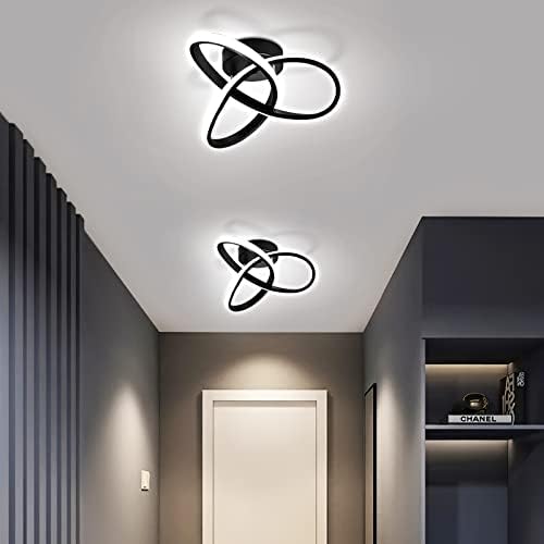 אור נורית תקרה מודרנית - 18W 3 צבעי תאורה LED תקרה מתקן תאורה צורה מערבולת ייחודית בהירה סופר