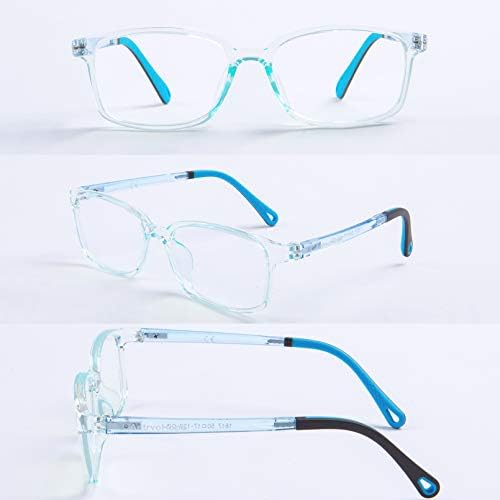 כחול אור חסימת משקפיים, בלתי שביר מסגרת קל במיוחד מחשב משקפיים לילדים גיל 3-12
