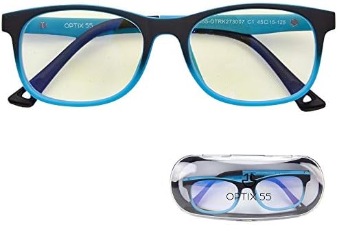 אופטיקס 55 כחול אור משקפיים ילדים בנות & בנים-מחשב משחקי משקפיים - אנטי לחץ בעיניים