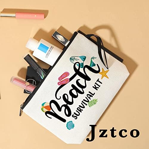 ערכת הישרדות של חוף JZTCO 2 PCS תיק קוסמטי לנשים מצחיקות איפור חוף מתנות מתנות חוף אביזרים מארגן טיולים
