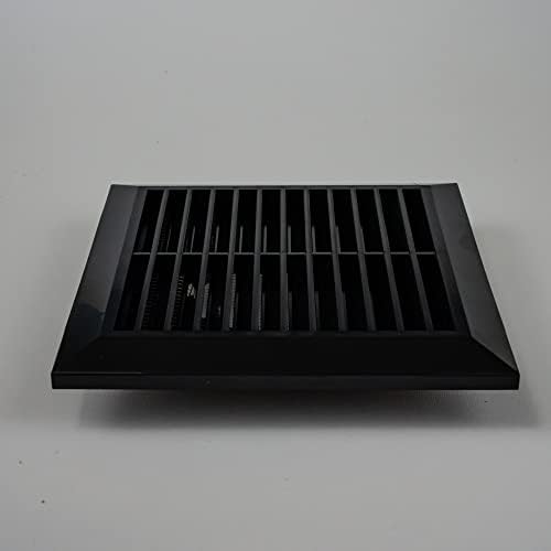 EcoPro Vent Black Black 4 '' אינץ 'סורג אוורור - שימוש בפנים / בחוץ - - - Air Vent Loover - מכסה המנוע