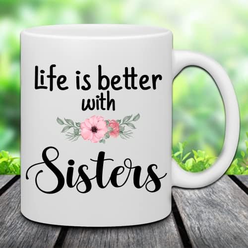 מותאם אישית אחות קפה ספל מותאם אישית אחיות הטוב ביותר חבר עם אווטרים, שמות, ציטוטים-הכי טוב נשים מתנה, מותאם אישית