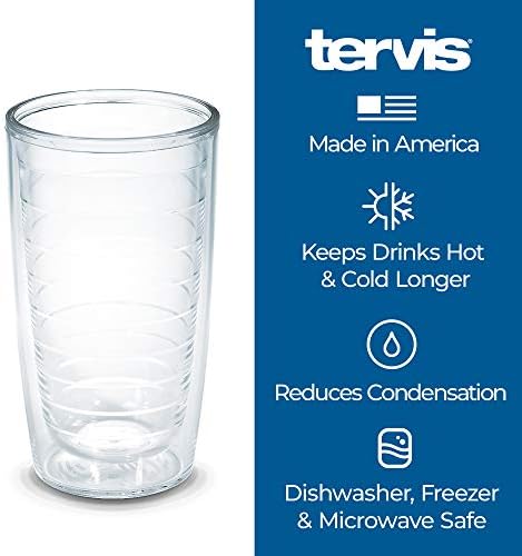 TERVIS תוצרת ארהב כפולה מוקפת כפולה NBA דטרויט פיסטונס כוס כוס מבודד שומר על שתייה קרה וחמה, 16oz