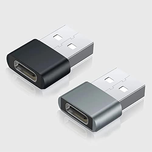 USB-C נקבה ל- USB מתאם מהיר זכר התואם את Lenovo Z2 Plus שלך למטען, סנכרון, מכשירי OTG כמו מקלדת, עכבר,