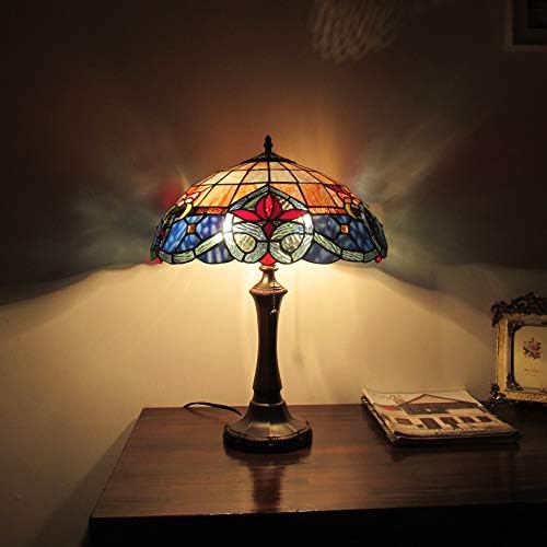 קלואי תאורה הכספי טיפאני-סגנון כהה ברונזה 2 אור ויקטוריאני שולחן מנורת 16 צל