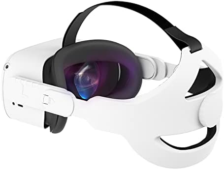 Sinwevr רצועת ראש מתכווננת תואמת לאוזניות Quest 2 VR, החלפת רצועת עילית לתמיכה ונוחות משופרת ב-