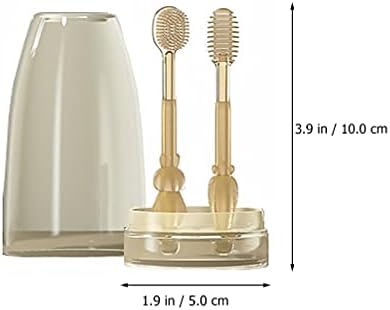 תינוק מברשת שיניים עם אחסון מיכל סיליקון אימון מברשת שיניים תינוקות לשון אוראלי ניקוי מברשת שיניים