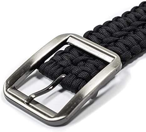 Paralace EDC Survival 550 חגורת Paracord עם אבזם נירוסטה, 52 אינץ '