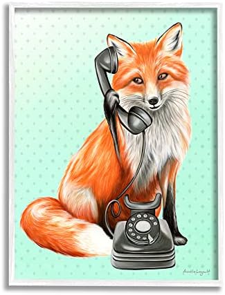 תעשיות סטופל טלפון וינטג 'אדום טלפון מנוקד דפוס Ombre, עיצוב מאת אמלי לגוול