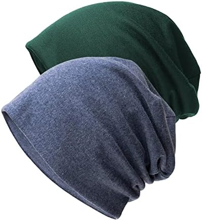ספטנגל שועיות שופע נשים כפתית קיץ לגברים כובע שינה גולגולת 2 חבילה כובעי כימותר