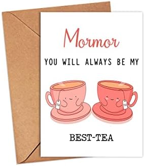 מורמור אתה תמיד תהיה התה הכי טוב שלי - כרטיס משחק מצחיק - כרטיס התה הטוב ביותר - כרטיס יום האם