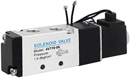 X-DREE AC 110V 2 מיקום 5 דרך שסתום בקרת אוויר סולנואיד חשמלי ניטרלי 4V110-06 (Valvola di Controlo