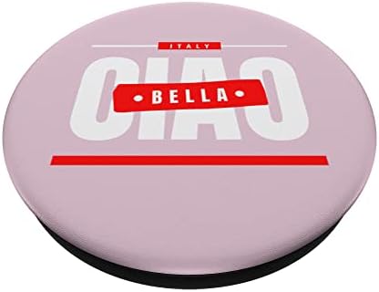 CIAO BELLA ציטוט איטלקי עיצוב מגניב רטרו פופ -סטוטס פופגריפ הניתן להחלפה