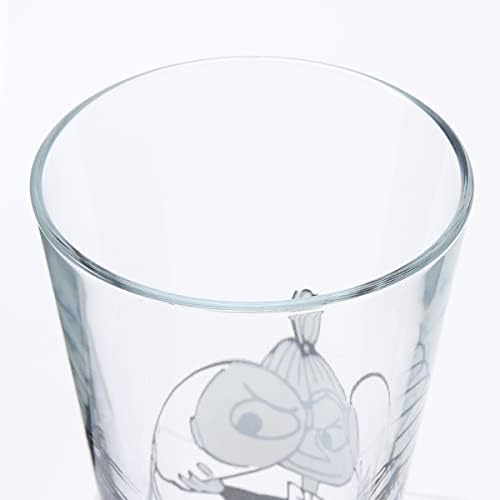 מומין מ מ-ג34-002 צצים כוס ארוכה מחודדת, קטן שלי, קוטר 3.2 על 5.3 אינץ', 11.8 אונקיות, 4 חתיכות