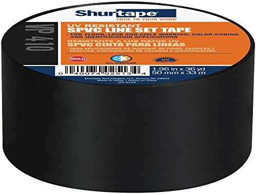 Shurtape VP 410 סט קו צבעוני וקלטת סימון, לסימון רצפה/נתיב או קידוד צבע, פוגש קידוד צבע OSHA,