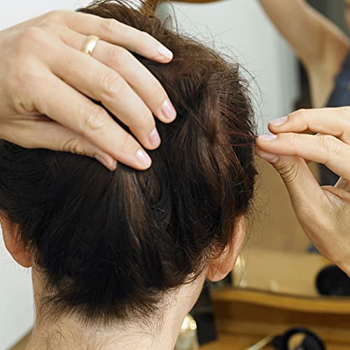 300 שיער לחמניה בובי סיכות בצורת פין עם תיבת שיער אוחז כדי קליפ בלט שיער נטו לנשים 6 סנטימטר