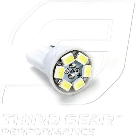 TGP T10 לבן 6 LED SMD לוחית רישוי נורות נורות נורות 1996-2004 תואם למאזדה MPV