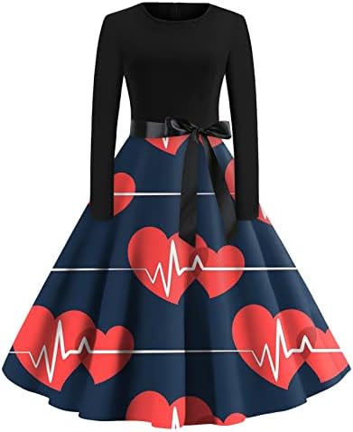 מתנות ליום האהבה משנות החמישים וינטג 'שמלות נדנדה הפבורן
