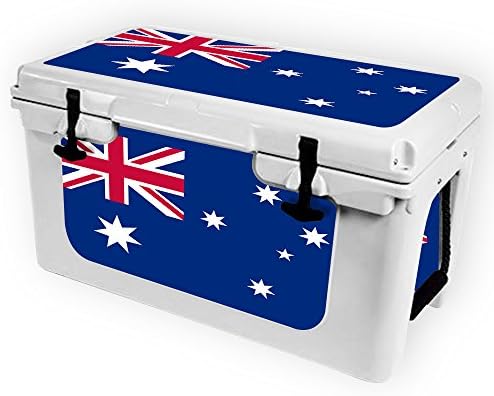 עור מייטיסקינס תואם למקרר 45-דגל אוסטרליה / מגן, עמיד וייחודי ויניל מדבקות לעטוף כיסוי / קל