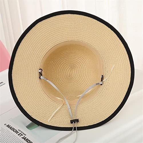 לרכוש מתקפל רחב ברים תקליטונים בנות קשת קש כובע שמש כובע חוף נשים קיץ כובע נסיעות כובע גברת כובע נשי