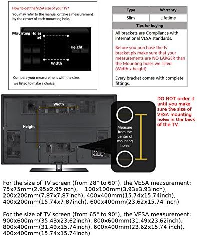 CK Global Global Profile Tilt Tilt TILT Slacket Mountet עם רמת רוח מובנית עבור LG TV TV 50 אינץ 'דגם: