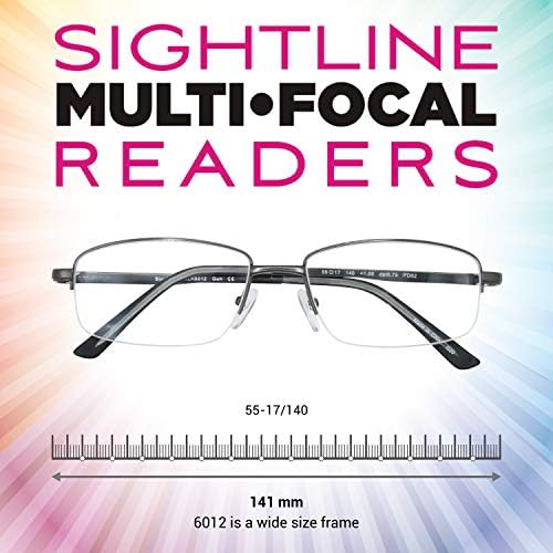 Sightline 6012 משקפי קריאה מרובי -מיקוד מתקדמים -מסגרת איכותית -פרימיום -עדשות מצופות -רמות גדולות