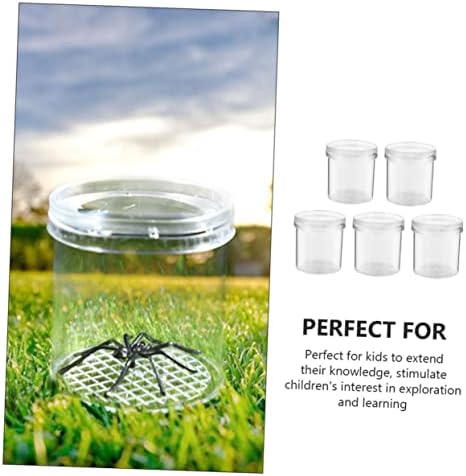 5 יחידות תיבת תצפית כוס מגדלת זכוכית לילדים פלסטיק ילד שקוף
