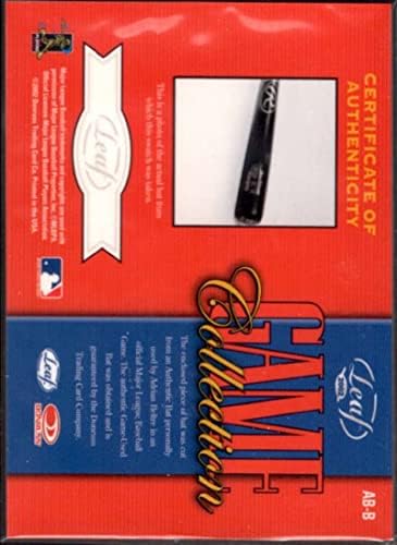 Adrian Beltre Bat Card 2002 אוסף משחקים עלים ABB