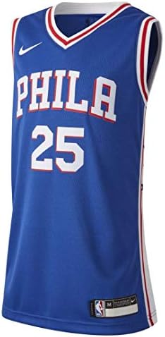 נייק ג'ואל אמביד פילדלפיה 76ers NBA נעורים נוער 8-20 מהדורת אגודה לבנה סווינגמן ג'רזי