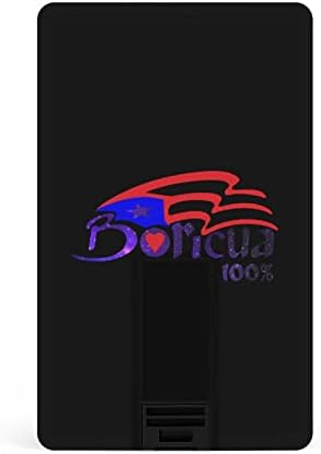 Galaxy Boricua Puerto Rico Flag Card כרטיס אשראי USB כונני פלאש מותאמים אישית מקל מפתח מתנות תאגידיות