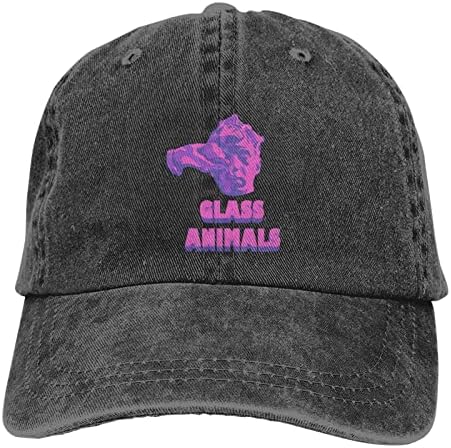 זכוכית להקת חיות בייסבול כובע לגברים נשים רטרו בייסבול כובעי חיצוני ספורט כותנה אבא של כובע שחור