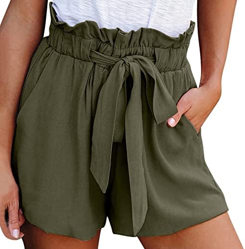 מכנסיים קצרים מזדמנים לנשים בקיץ נוח טרקלין טהור בצבע חוף מכנסיים קצרים רופפים מתאימים מכנסיים קצרים מותניים