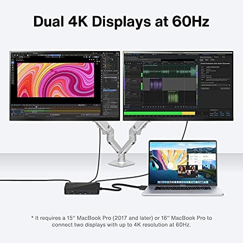צרור - תחנת העגינה של MacBook Pro Ivanky וכבלי HDMI 10 רגל