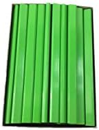 עפרונות נגר ירוק ניאון עץ שטוח - 72 קופסת ספירה בתפזורת תוצרת ארהב