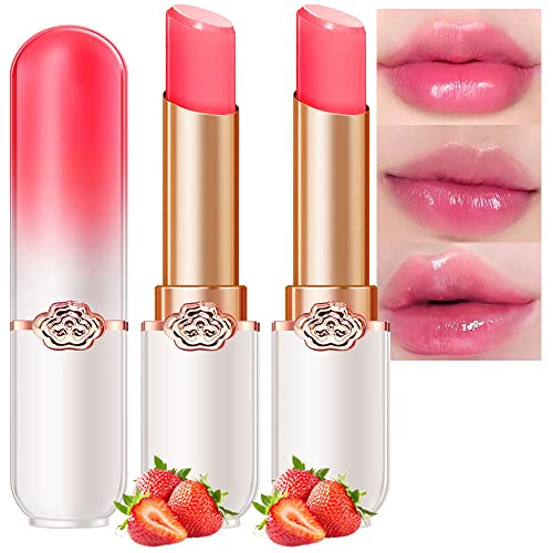 2 יחידות תות כהה משחות שפתיים חומציות שפתיים צבע שינוי שפתון באלם כתם מתנת סט מלכת עבור נשים בנות קוריאני מצב רוח