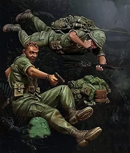 1/35 וייטנאם מלחמת ארהב צבא לחימה שרף חייל דגם ערכת/אינו מורכב ולא צבוע מיניאטורי ערכת
