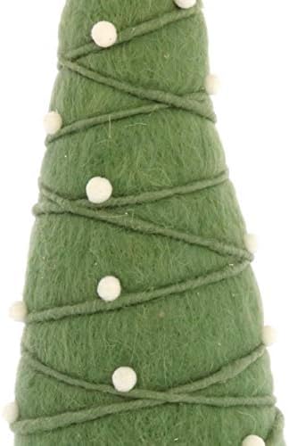 בנג'ארה פגישה בד עץ חג המולד עיצוב עיצוב מבטא, ירוק