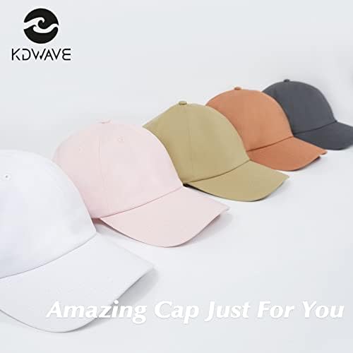 כובע בייסבול של KDWAVE לגברים נשים כובעי אבא כותנה רגילים כובעים מתכווננים UPF 50+ כובעי ריצה קלאסיים לא