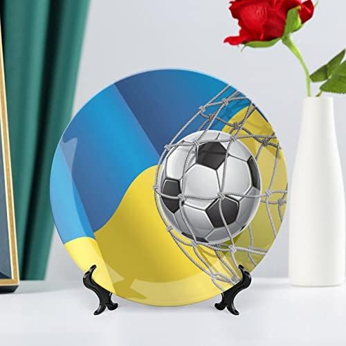 שער כדורגל ודגל אוקראינה עיצוב וינטג